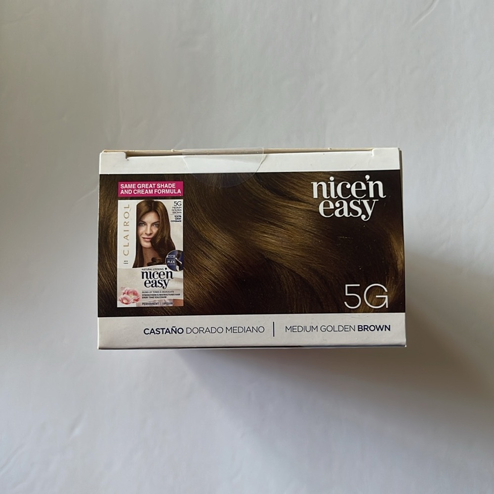 Clairol Nice'n Easy Permanent Hair Color 5G Natural Medium Golden Brown New - Picture 9 of 10